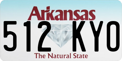 AR license plate 512KYO