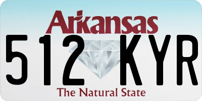 AR license plate 512KYR