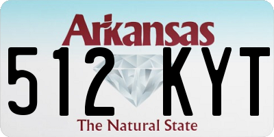 AR license plate 512KYT