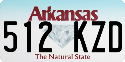 AR license plate 512KZD