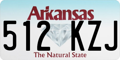 AR license plate 512KZJ