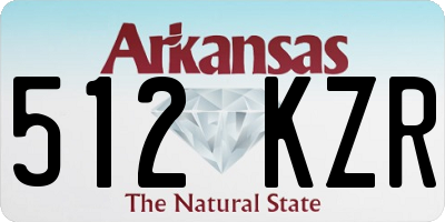 AR license plate 512KZR