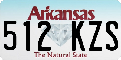AR license plate 512KZS
