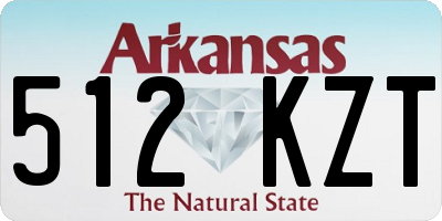 AR license plate 512KZT
