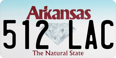 AR license plate 512LAC