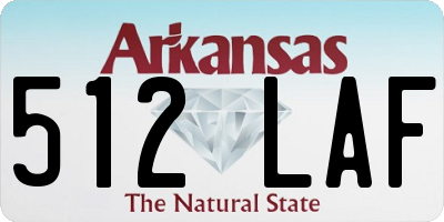 AR license plate 512LAF