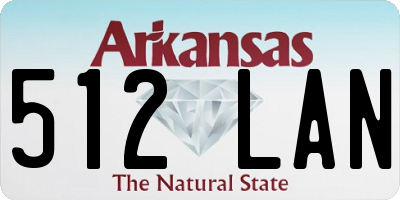 AR license plate 512LAN