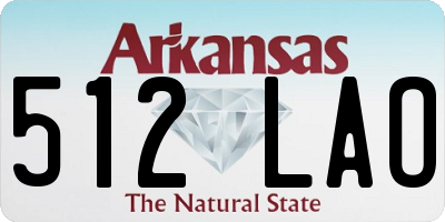 AR license plate 512LAO