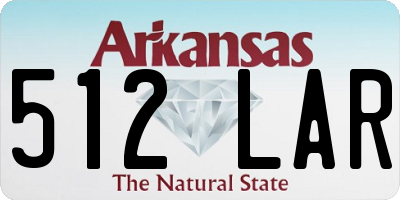 AR license plate 512LAR