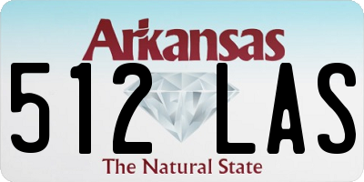 AR license plate 512LAS