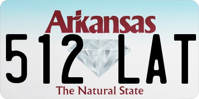 AR license plate 512LAT