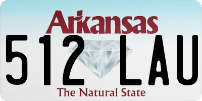 AR license plate 512LAU