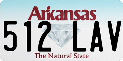 AR license plate 512LAV