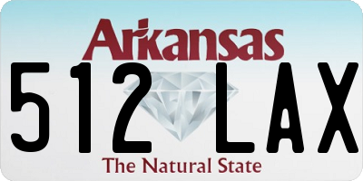 AR license plate 512LAX