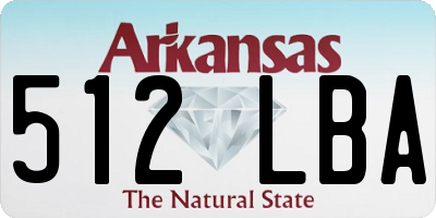 AR license plate 512LBA