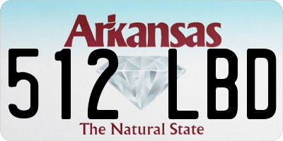 AR license plate 512LBD