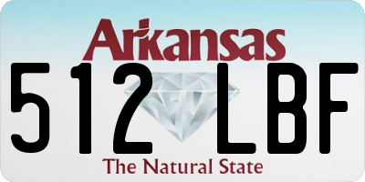 AR license plate 512LBF