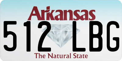 AR license plate 512LBG