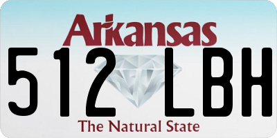 AR license plate 512LBH