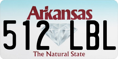 AR license plate 512LBL