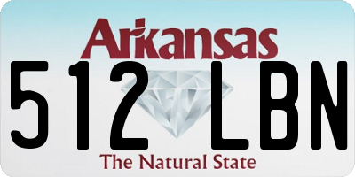 AR license plate 512LBN