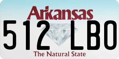 AR license plate 512LBO
