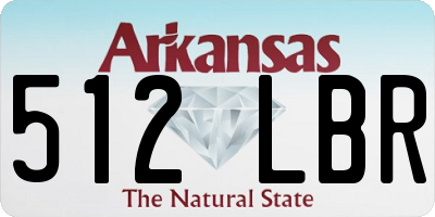 AR license plate 512LBR