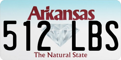 AR license plate 512LBS