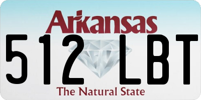 AR license plate 512LBT