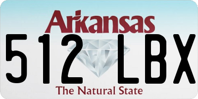 AR license plate 512LBX