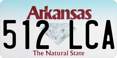 AR license plate 512LCA