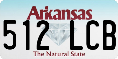 AR license plate 512LCB