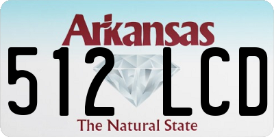 AR license plate 512LCD