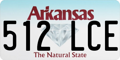 AR license plate 512LCE