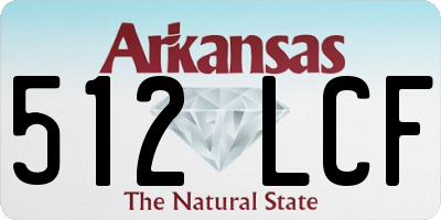 AR license plate 512LCF