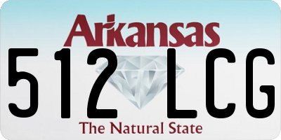 AR license plate 512LCG