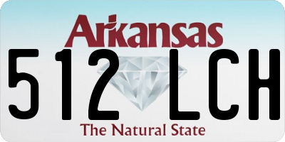 AR license plate 512LCH