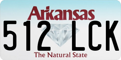 AR license plate 512LCK