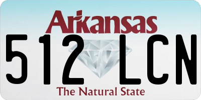 AR license plate 512LCN