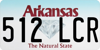 AR license plate 512LCR