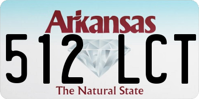 AR license plate 512LCT
