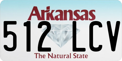 AR license plate 512LCV