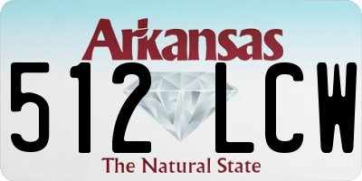 AR license plate 512LCW