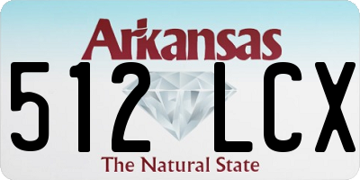 AR license plate 512LCX