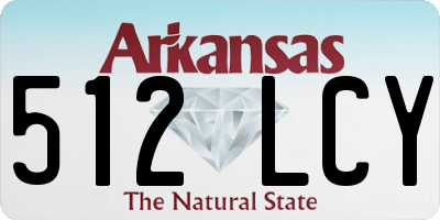 AR license plate 512LCY