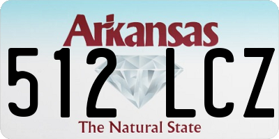 AR license plate 512LCZ