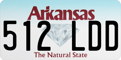 AR license plate 512LDD