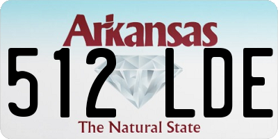 AR license plate 512LDE