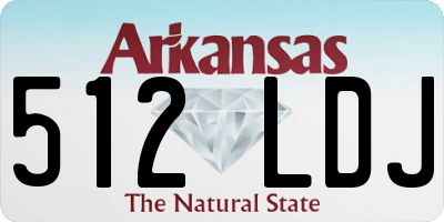 AR license plate 512LDJ