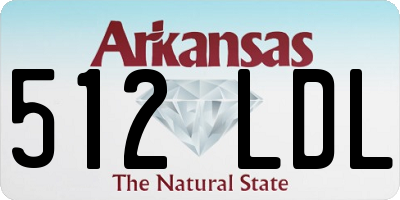 AR license plate 512LDL
